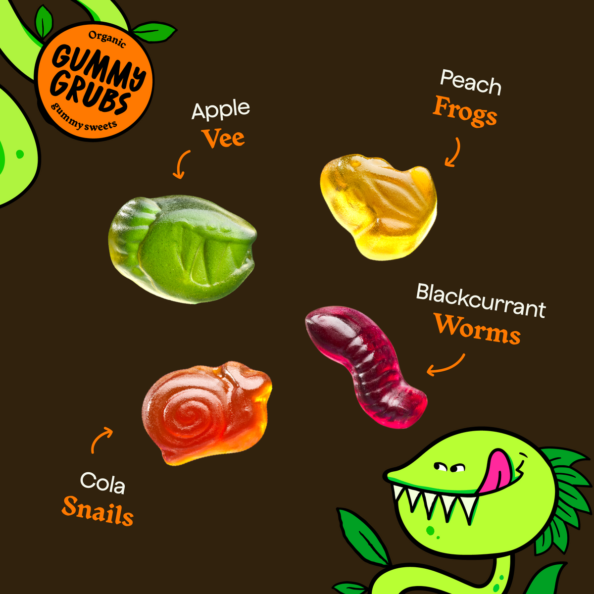 Organic Gummy Grubs Sharebag