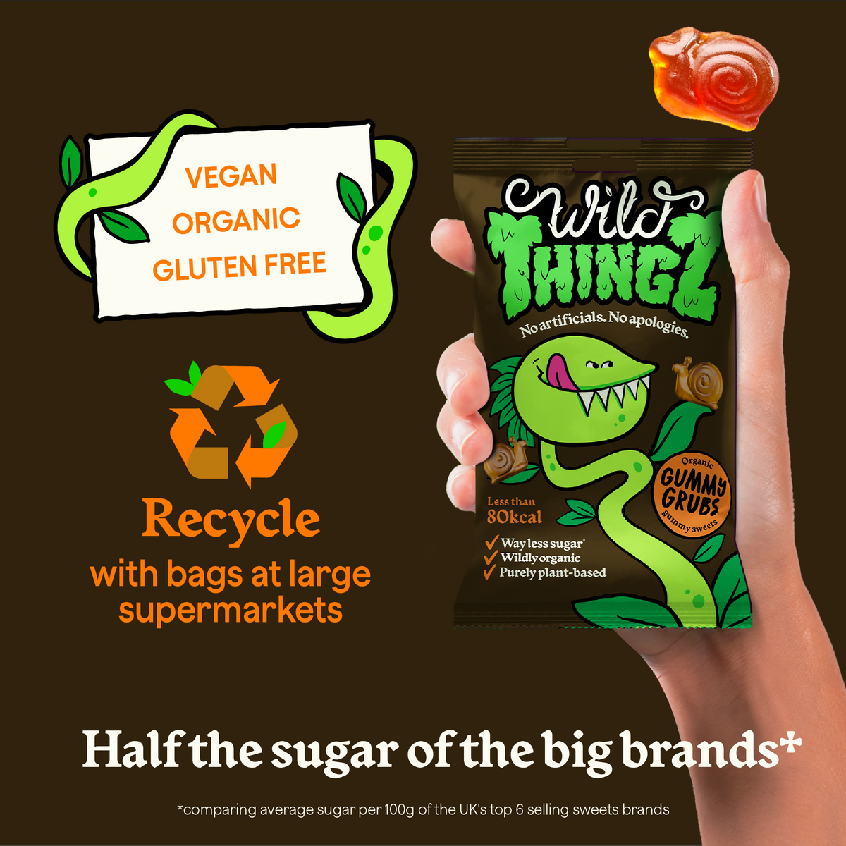 Organic Gummy Grubs Sharebag
